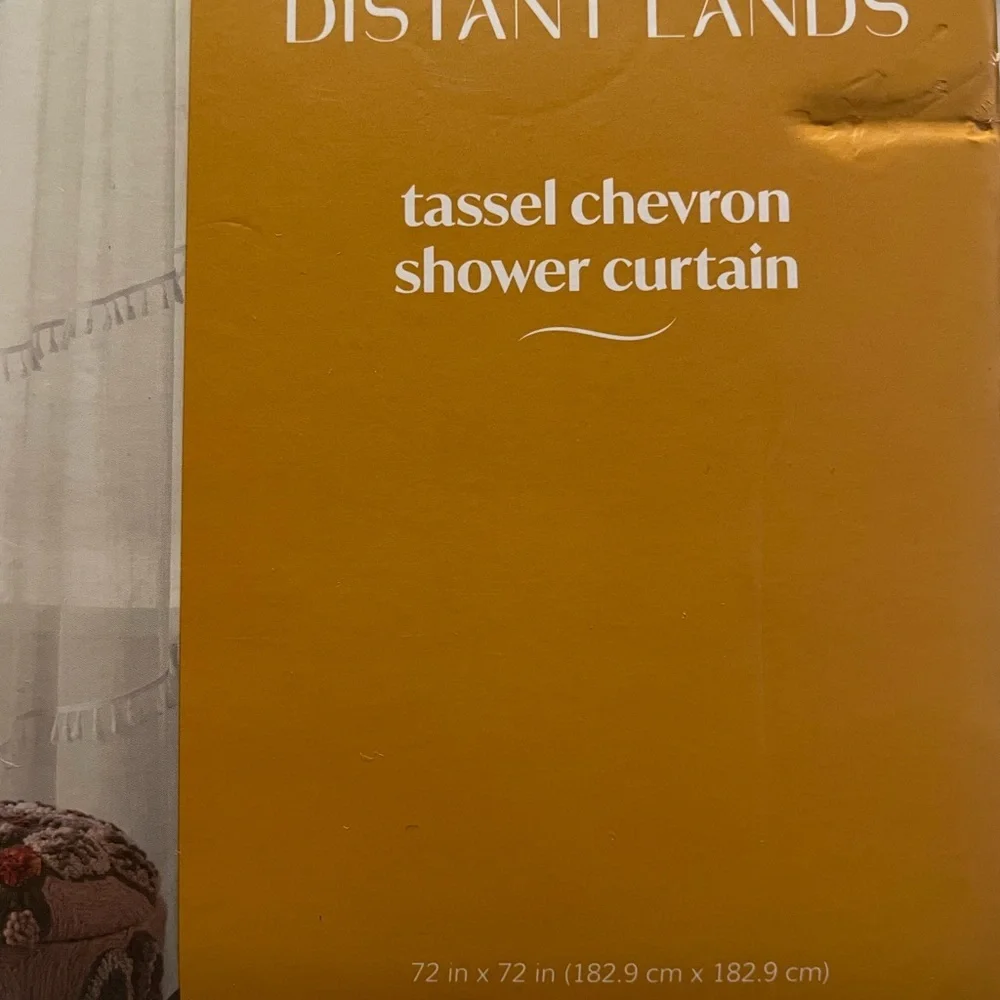 Elegant White Shower Curtain